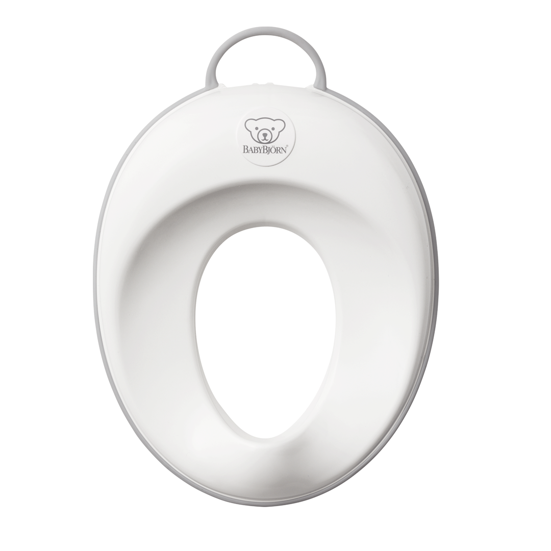 Toilet training seat in white/grey BPA-free plastic - BabyBjörn