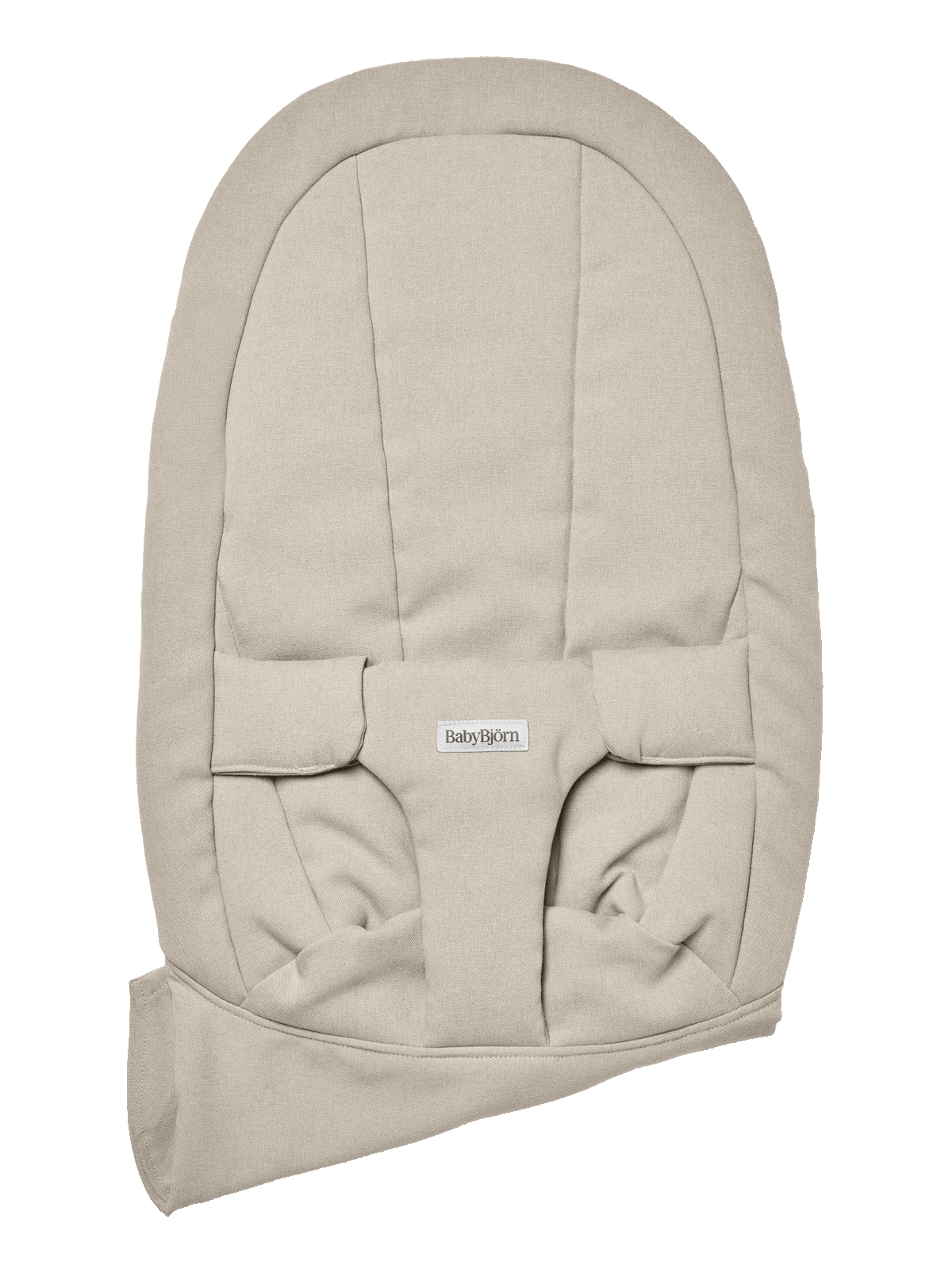 Fabric seat for bouncer Begin in Sand grey brushed woven - BabyBjörn