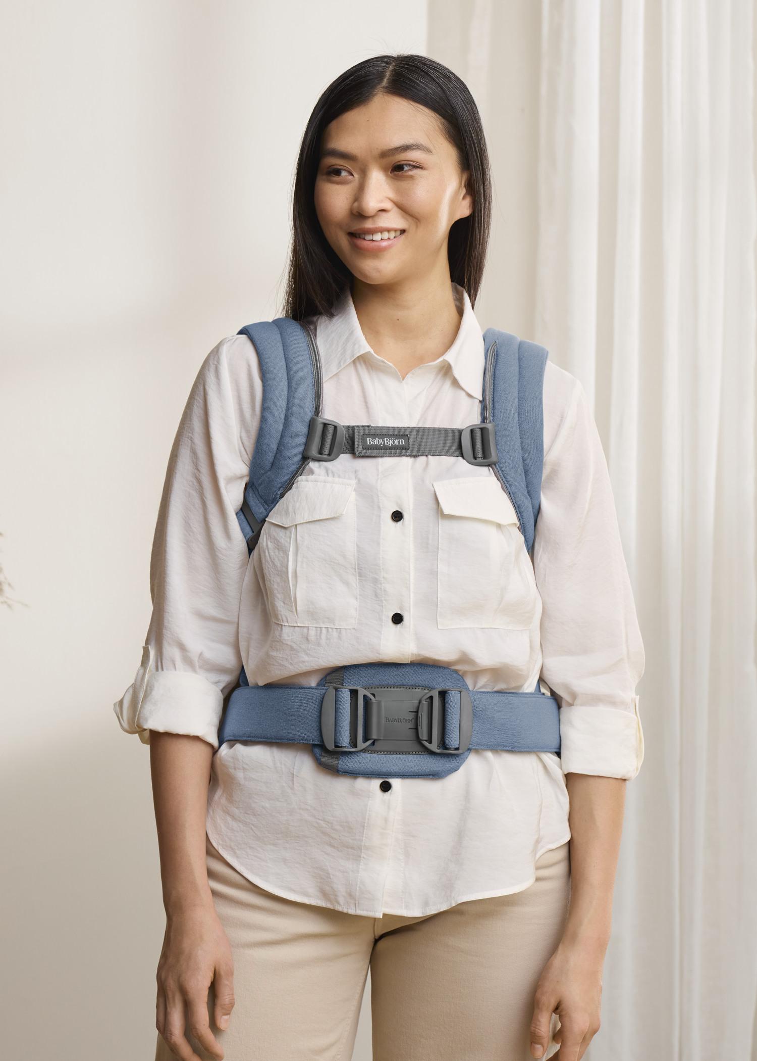 Baby Carrier Harmony in Blue Woven Mélange - BabyBjörn
