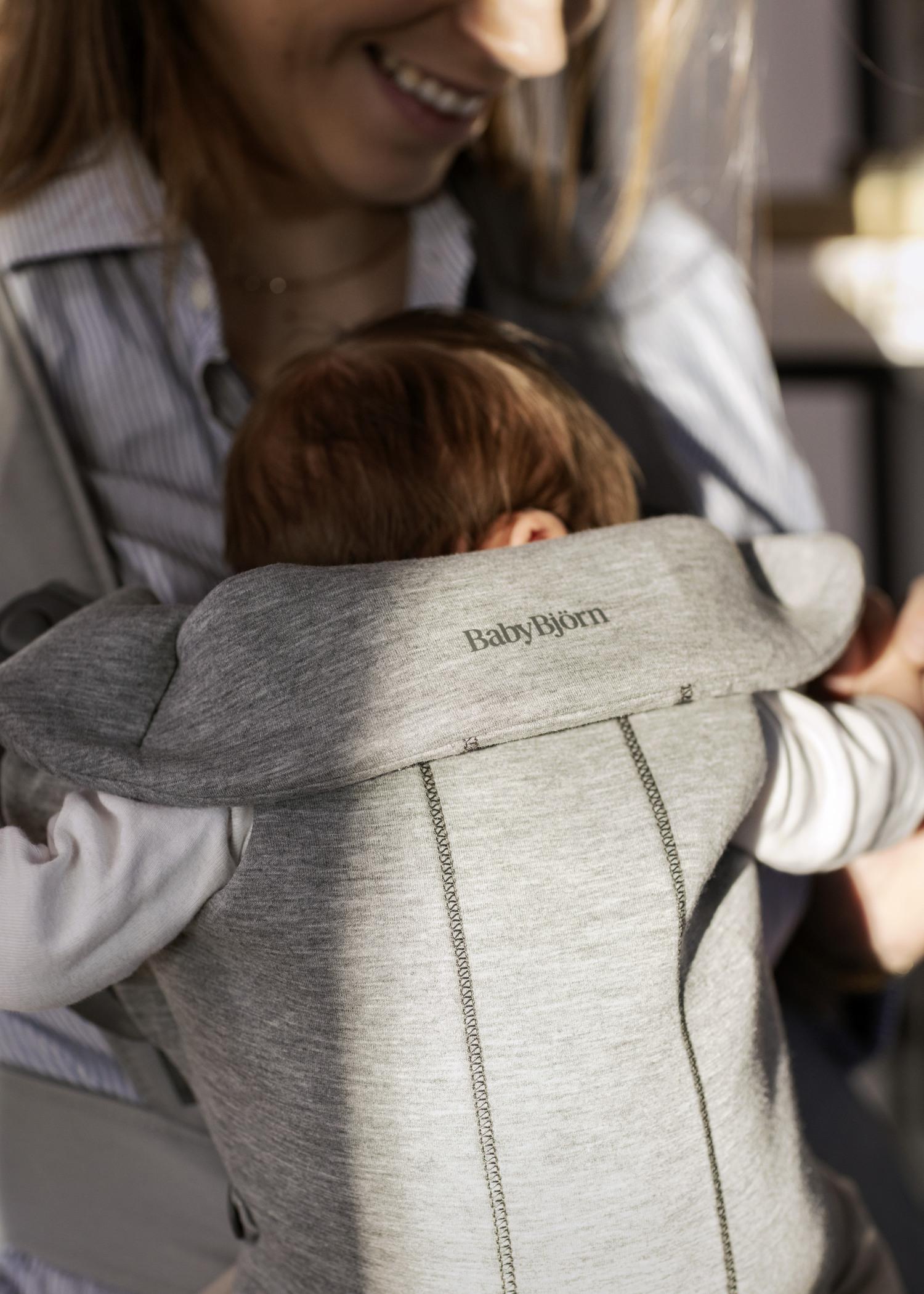 Baby Carrier Mini in Light gray 3D Jersey - BabyBjörn