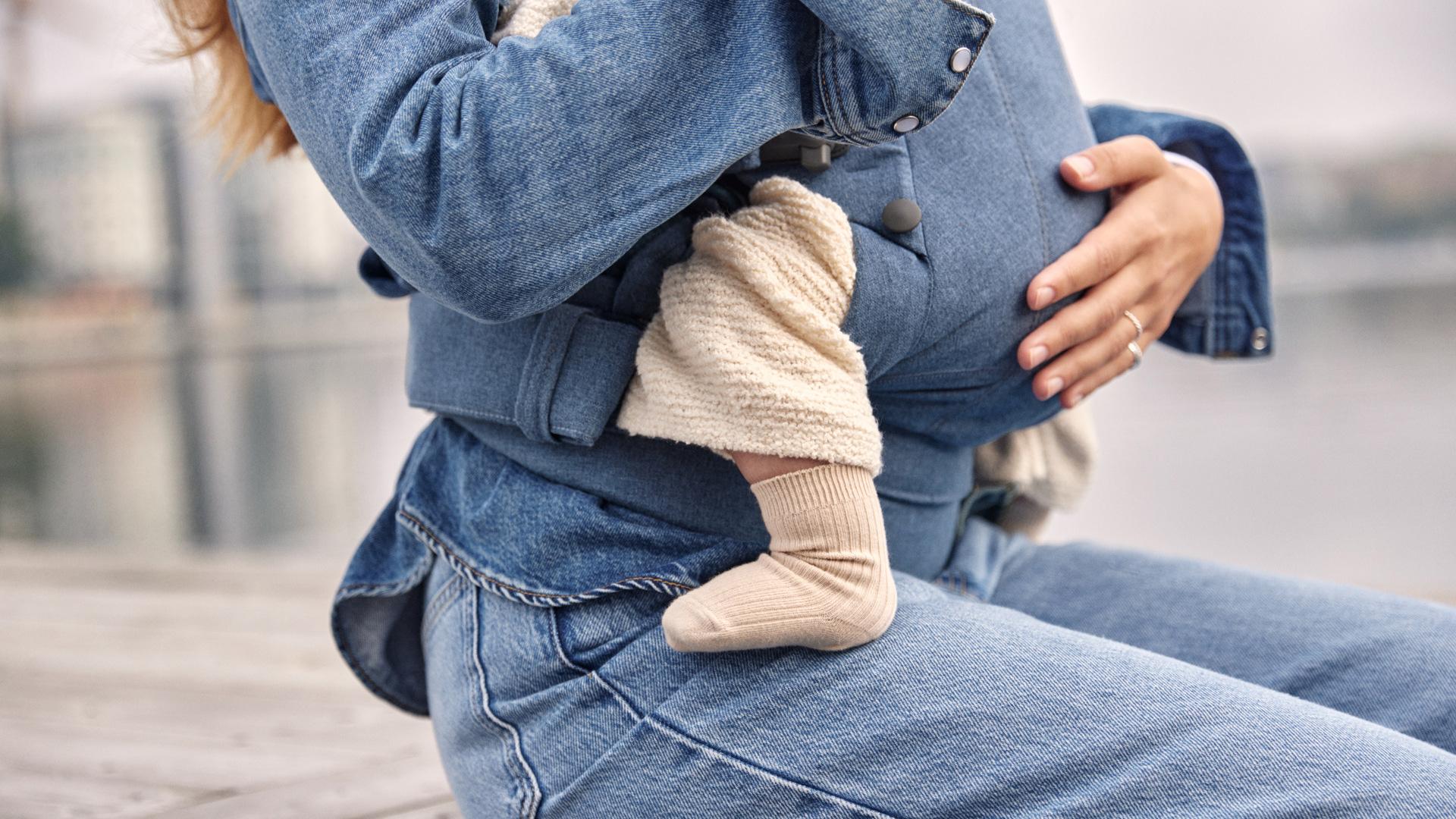 Baby Carrier Harmony in Blue Woven Mélange - BabyBjörn